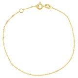 Bony Levy 14K Gold Skinny Twisted Chain Bracelet_14KY