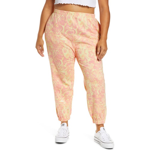  BP. Classic Sweatpants_PINK- YELLOW SPACEY