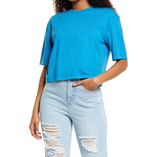  BP. Cool Girl Crop T-Shirt_BLUE GREECE
