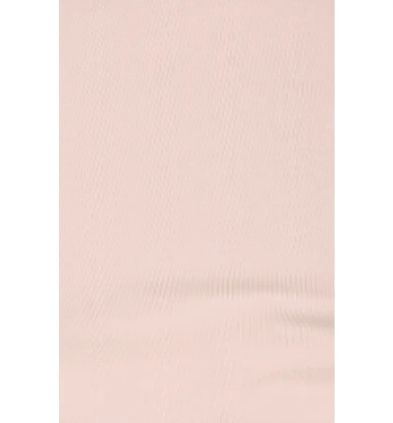  BP. Ruched Organic Cotton Crop T-Shirt_PINK CREOLE