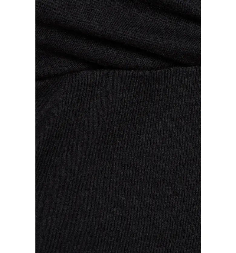  BP. Contrast Crop Organic Cotton Blend Tank_BLACK