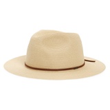 Brixton Wesley Packable Straw Fedora_TAN