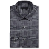 BUGATCHI Mens Long Sleeve Point Collar Classic Woven