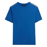 BUGATCHI Short Sleeve Crew Neck T-Shirt with Reflective Detail