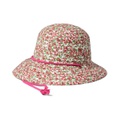 Badgley Mischka Woven Bucket Hat with Adjustable Drawcord