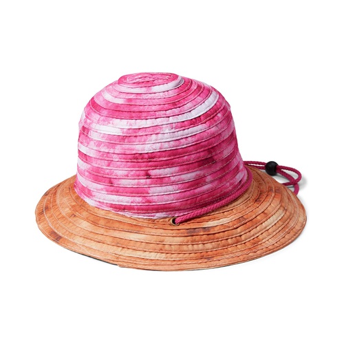  Badgley Mischka Woven Bucket Hat with Adjustable Drawcord
