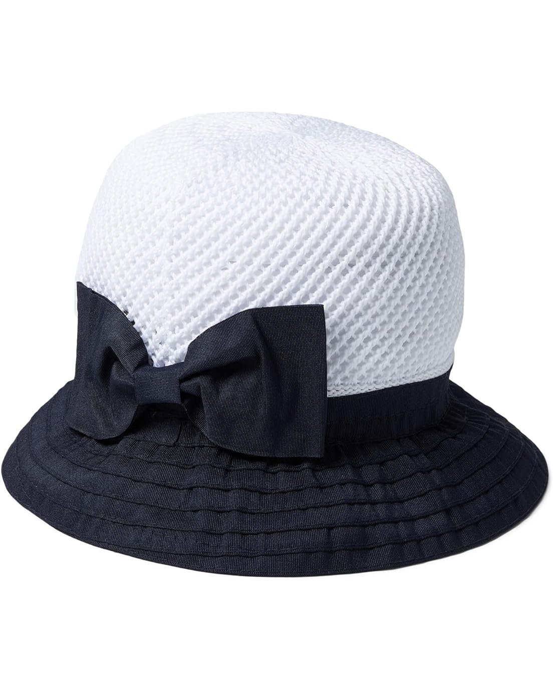 Badgley Mischka Crochet Crown Bucket Hat