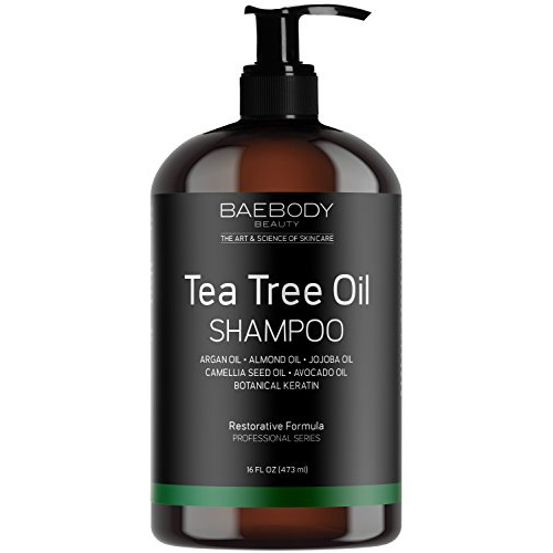  Baebody Tea Tree Oil Shampoo for Dandruff, Dry Hair & Itchy Scalp, 16 Ounces