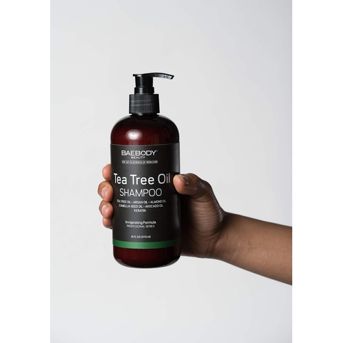  Baebody Tea Tree Oil Shampoo for Dandruff, Dry Hair & Itchy Scalp, 16 Ounces