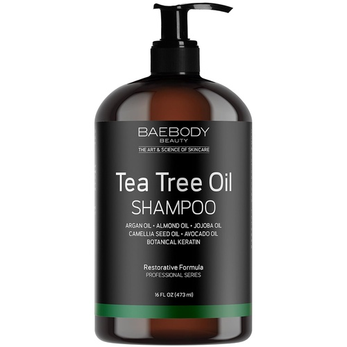  Baebody Tea Tree Oil Shampoo for Dandruff, Dry Hair & Itchy Scalp, 16 Ounces