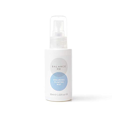  Balance Me Hyaluronic Plumping Mist  Face Toner  Hydrate & Plump Dry, Lacklustre Skin  Cool Hot Flushes  Calming Effect for All Skin Types  100% Natural  Vegan & Cruelty-Free