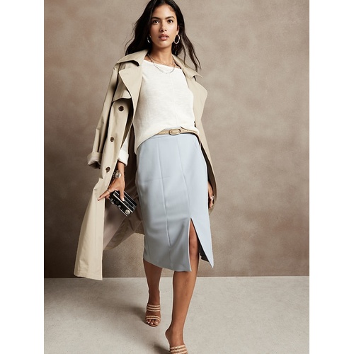 바나나리퍼블릭 bananarepublic Bi-Stretch Midi Skirt