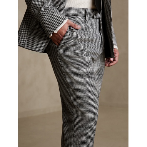 바나나리퍼블릭 Tailored-Fit Houndstooth Suit Trouser