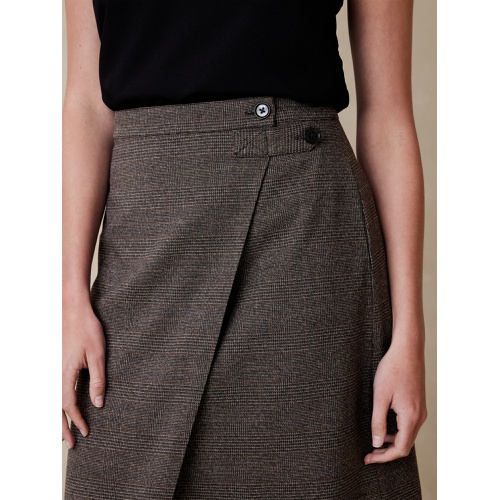 바나나리퍼블릭 Flannel Knee-Length Pencil Skirt