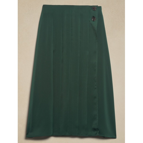 바나나리퍼블릭 Crepe Pintuck Midi Skirt