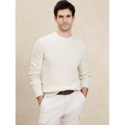 바나나리퍼블릭 Midweight Linen-Blend Sweater