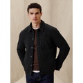 Twill Sherpa-Lined Jacket