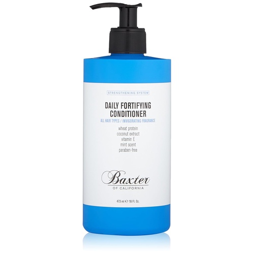  Baxter of California Daily Fortifying Conditioner for Men | All Hair Types | Moisturizes and Detangles | Fresh Mint Scent | Fathers Day Gift Guide