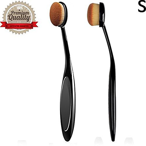  Beautia 3Pack Oval Makeup Brushes, Powder, Concealer. Contouring Makeup Tools (XXL/M/S)