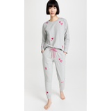 BedHead Pajamas Crew Embroidered Top and Joggers PJ Set