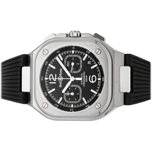 Bell & Ross BR-05 Automatic Black Dial Watch BR05C-BL-ST/SRB (Pre-Owned)