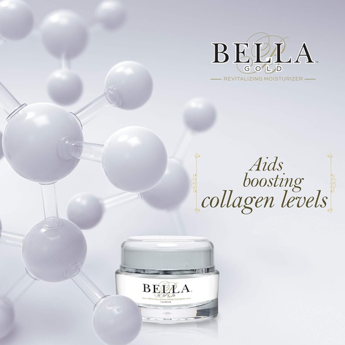  Bella Gold Revitalizing Moisturizer-Breakthrough Formula To Boost Collagen and Elastin.