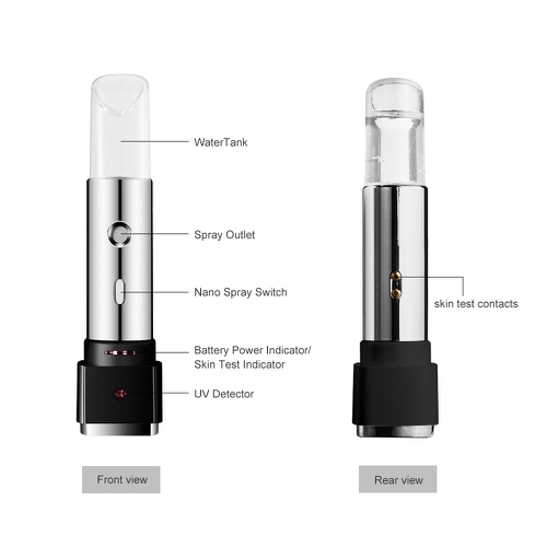  Benss Nano Facial Mister, Handy Moisturizing Mist Sprayer with Massager, Portable Facial Atomization, USB Rechargeable Facial Sprayer