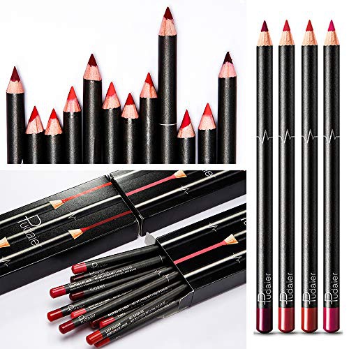  Bestnice 18 Color Lip Liner Professional Matte Lip Liner Pencil Set Waterproof Long Lasting Smooth Natural Lip Liner Pen Makeup Cosmetic(18pcs a set)