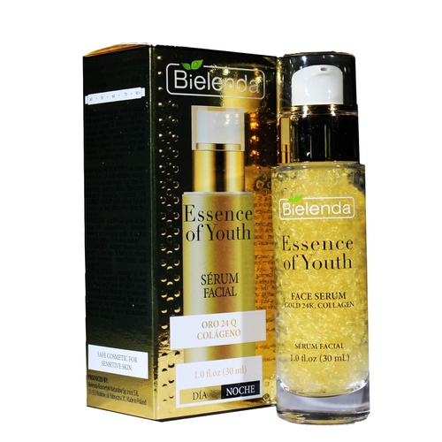  Bielenda Essence of Youth Face Serum Gold 24K and Collagen day and night 1 oz