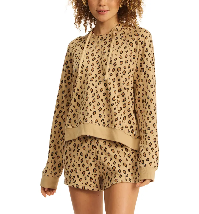 Billabong Surf Waves Leopard Print French Terry Hoodie_ANIMAL ANI