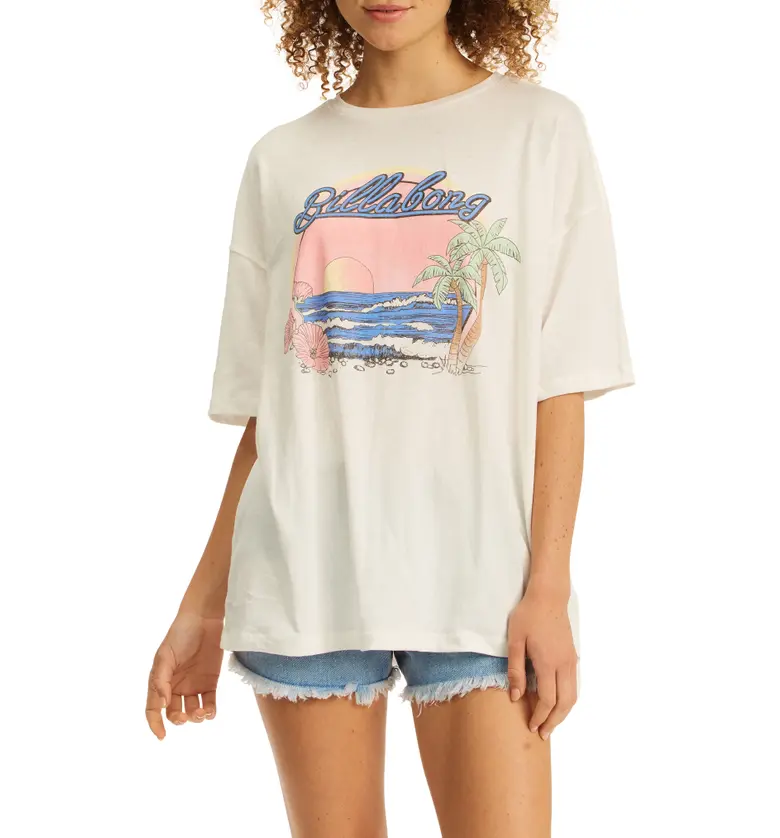 Billabong Chase the Sky Oversize Graphic Tee_SALT CRYSTAL