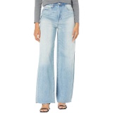 Blank NYC Franklin Jeans - Sustainable Denim Wide Leg Five-Pocket in Gone Rouge