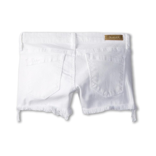  Blank NYC Kids Cut Off Shorts in White Lines (Big Kids)
