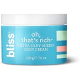 Bliss Oh, Thats Rich Ultra Silky-Sheen Body Cream | Instantly Absorbs | Smooth & Soothe the Driest Skin | Paraben Free, Cruelty Free | 7.0 oz