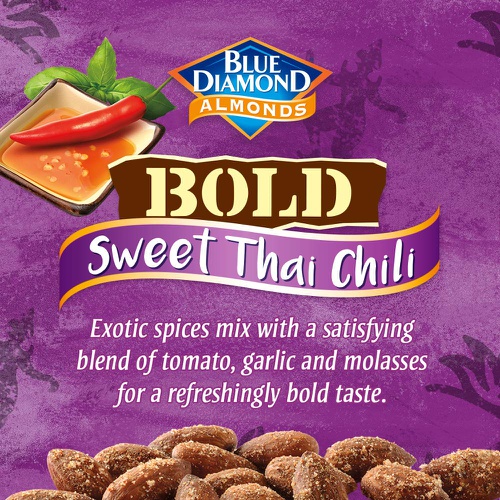  Blue Diamond Almonds, Bold Sweet Thai Chili, 6 Ounce