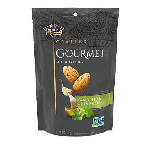  Blue Diamond Almonds Gourmet Garlic, Herb and Olive Oil , 5 Ounces