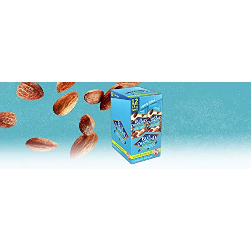  Blue Diamond Almonds, Low Sodium, Lightly Salted, 1.5 Ounce (Pack of 12)