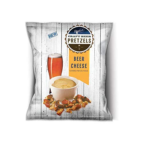  BOARDWALK FOOD COMPANY Cheese Flavored Craft Beer Pretzels | Party Snacks | 4 oz. Bags | 6 Pack