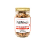 BobbySues Nuts Some Like It Hot Style, 8 oz Jar, Gourmet Nut Mix of Almonds, Cashews, Pecans
