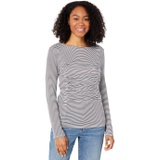 Bobeau Long Sleeve Rouched Top