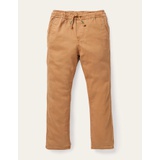 Boden Relaxed Slim Pull-on Pants - Butterscotch Brown