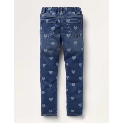 보덴 Boden Adventure-flex Denim Leggings - Mid Vintage Heart