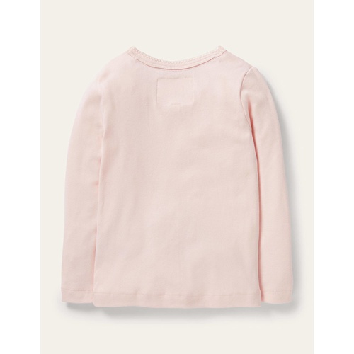 보덴 Boden Long-sleeved Rosebud T-shirt - Parisian Pink