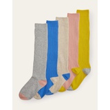 Boden Ribbed Knee High Socks 5 Pack - Multi