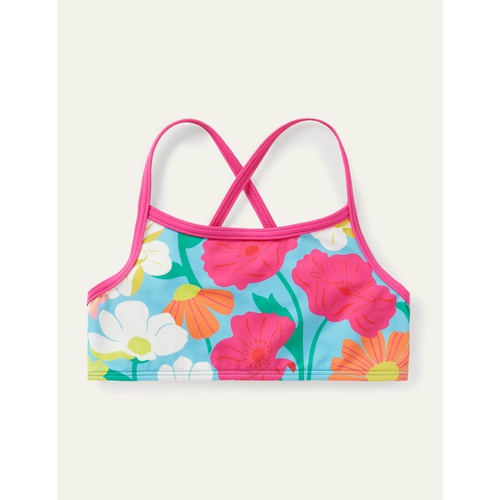 보덴 Boden Patterned Bikini Top - Aqua Fabulous Floral