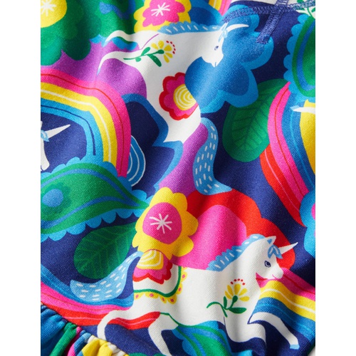 보덴 Boden Navy Unicorn Print Sweatshirt Dress - Multi Flowerpatch Unicorns