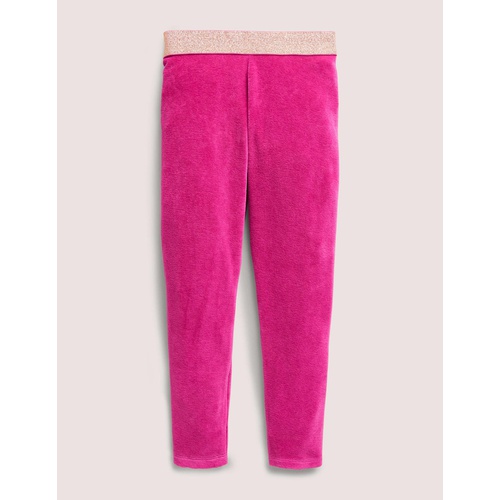 보덴 Boden Sparkle Waist Velvet Leggings - Pink Yarrow