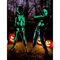 Boden Glow Print Skeleton Hoodie - Smoke Grey Glowing Skeleton