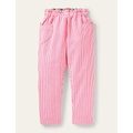 Boden Pull-on Pants - Festival Pink Ticking Stripe