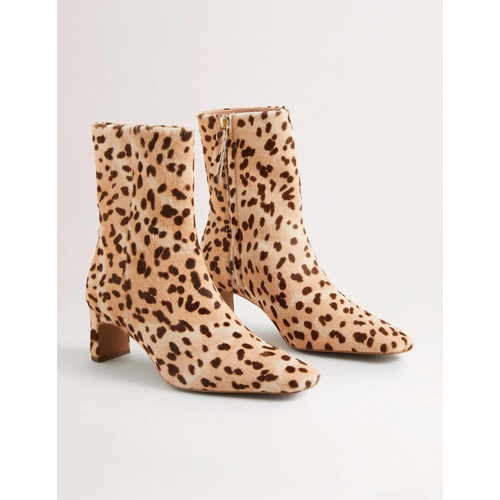 보덴 Boden Straight Ankle Boots - Natural Leopard